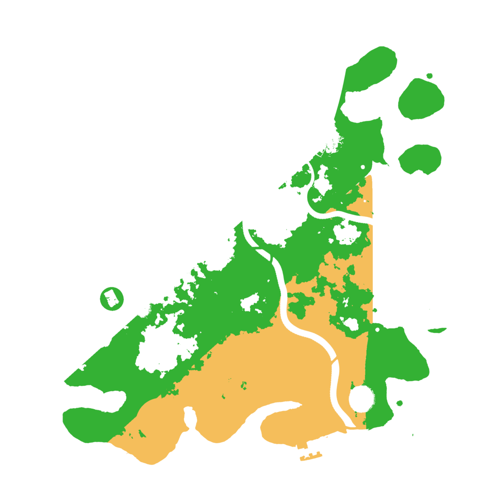Biome Rust Map: Procedural Map, Size: 3400, Seed: 49368161