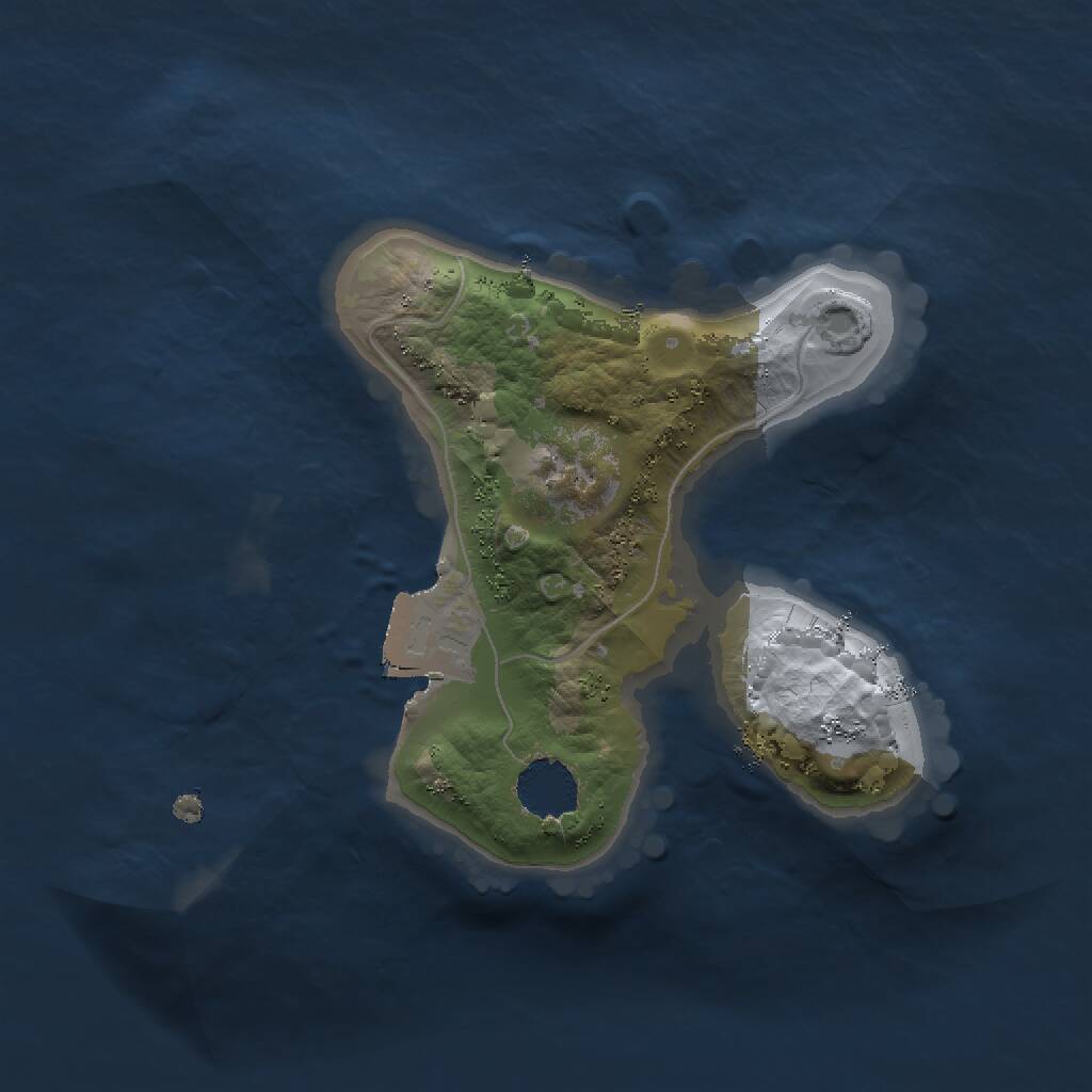 Rust Map: Procedural Map, Size: 1500, Seed: 15368, 1 Monuments