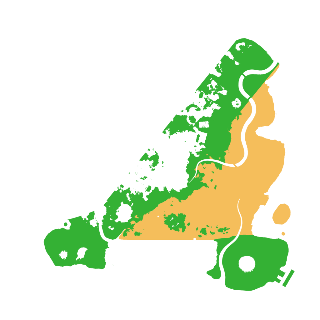 Biome Rust Map: Procedural Map, Size: 3500, Seed: 32511