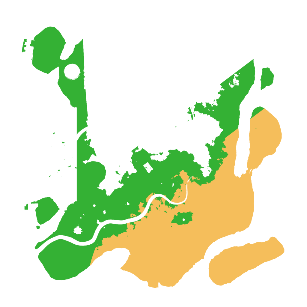 Biome Rust Map: Procedural Map, Size: 3450, Seed: 22199611