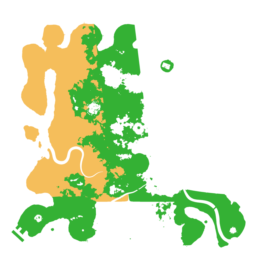 Biome Rust Map: Procedural Map, Size: 3650, Seed: 14123410