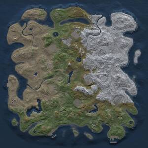 Thumbnail Rust Map: Procedural Map, Size: 4500, Seed: 847246, 17 Monuments