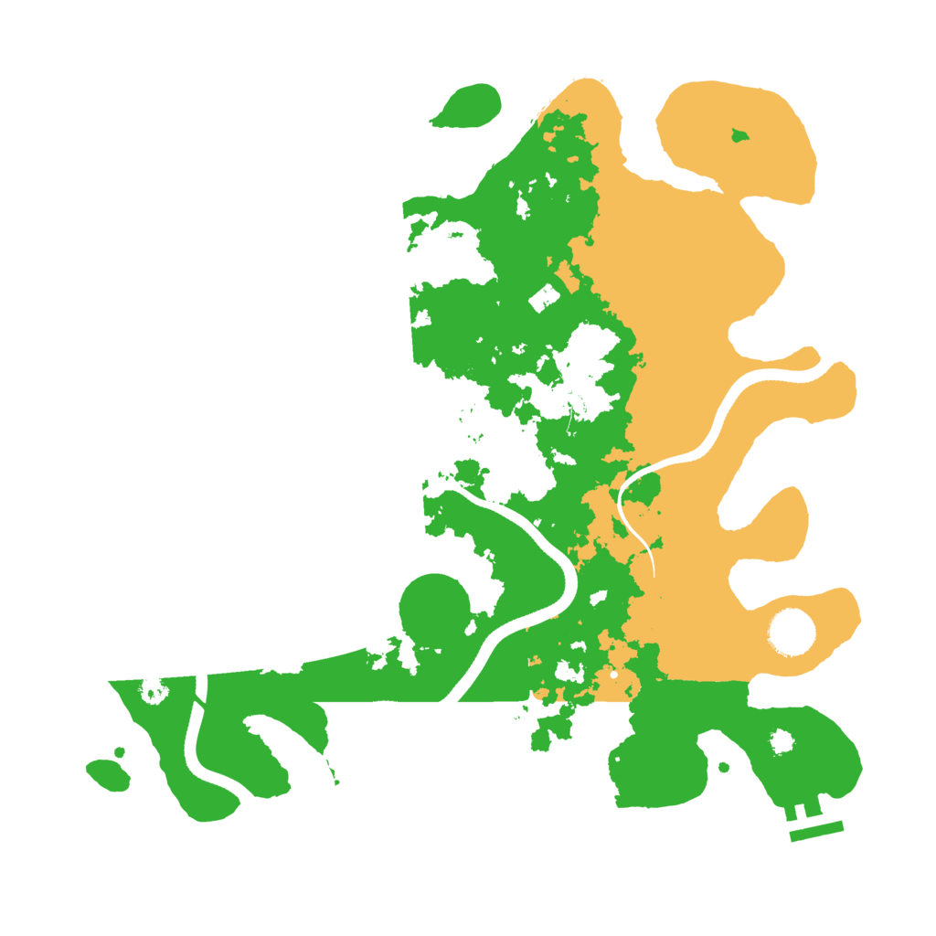 Biome Rust Map: Procedural Map, Size: 3500, Seed: 805771983