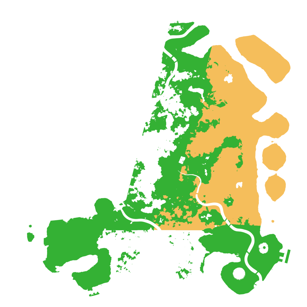 Biome Rust Map: Procedural Map, Size: 4500, Seed: 8712
