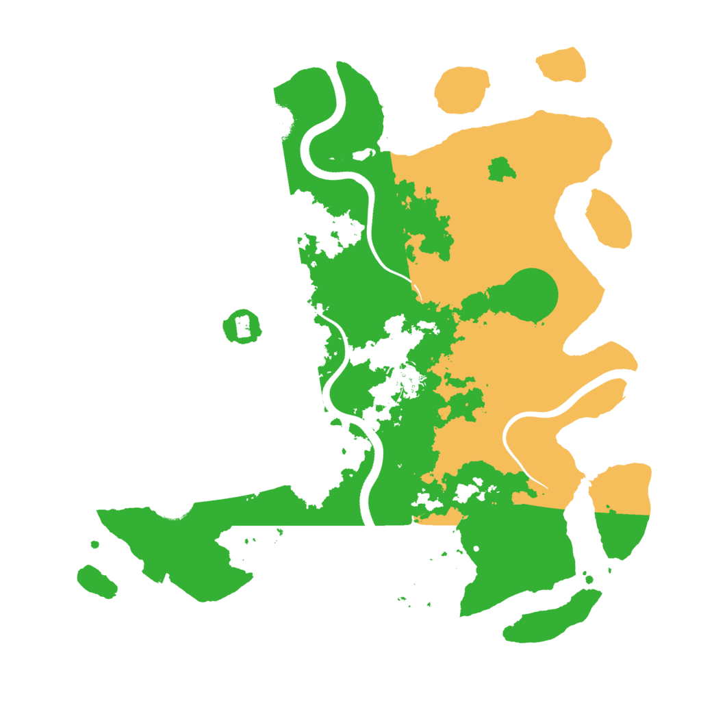 Biome Rust Map: Procedural Map, Size: 3500, Seed: 386707765