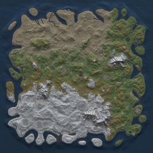 Thumbnail Rust Map: Procedural Map, Size: 6000, Seed: 1445260210, 18 Monuments