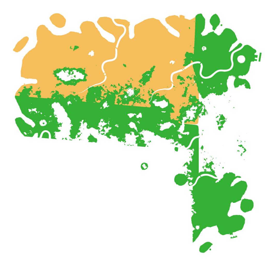 Biome Rust Map: Procedural Map, Size: 6000, Seed: 1445260210