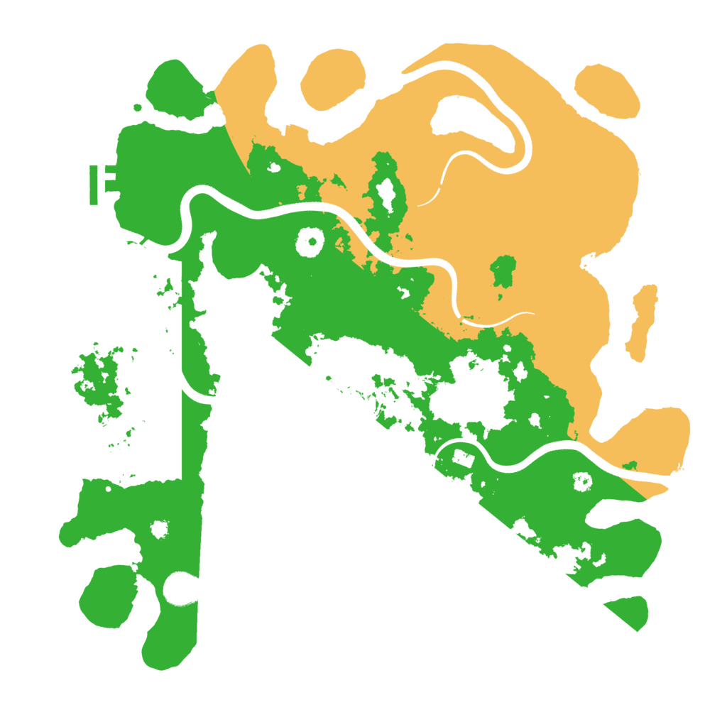 Biome Rust Map: Procedural Map, Size: 3700, Seed: 83210804