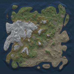 Thumbnail Rust Map: Procedural Map, Size: 4500, Seed: 1604815753, 19 Monuments