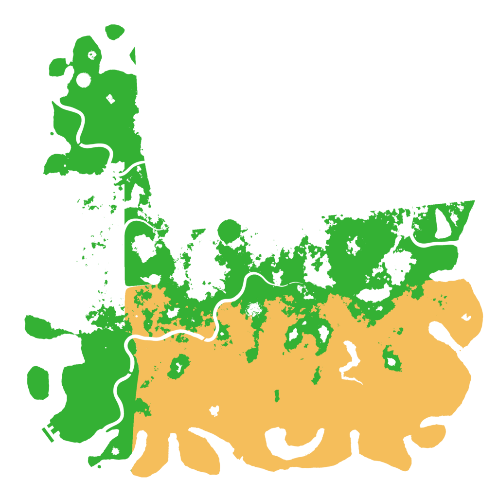 Biome Rust Map: Procedural Map, Size: 6000, Seed: 192802