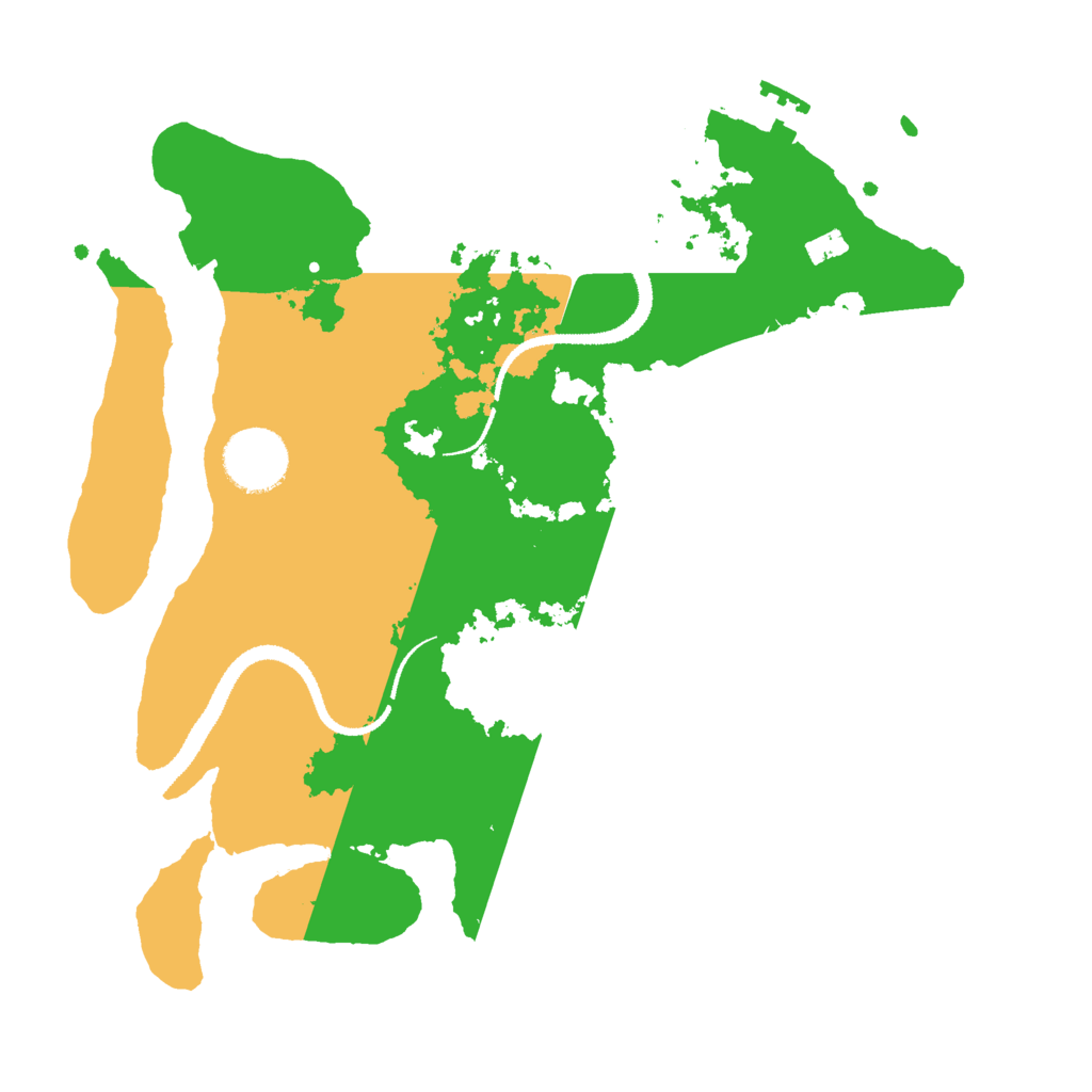 Biome Rust Map: Procedural Map, Size: 3000, Seed: 95822