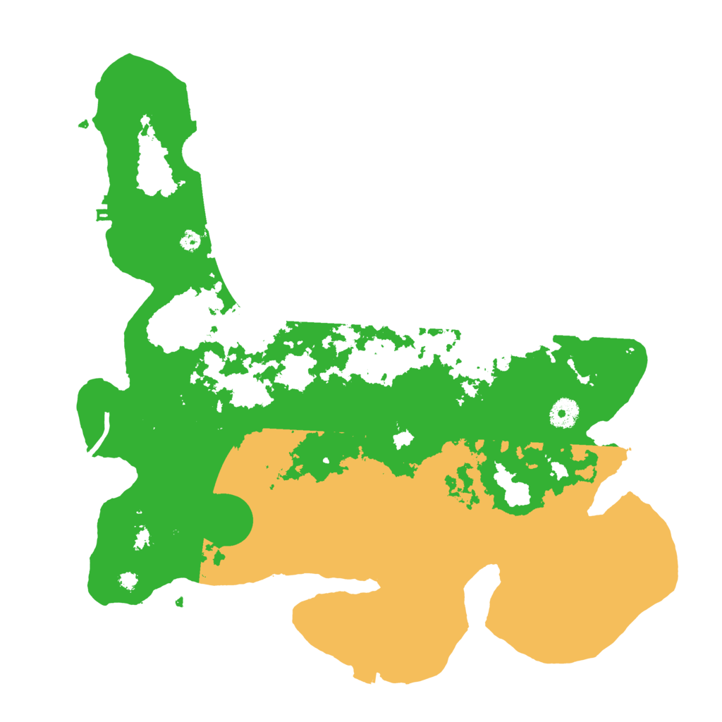Biome Rust Map: Procedural Map, Size: 3700, Seed: 689173
