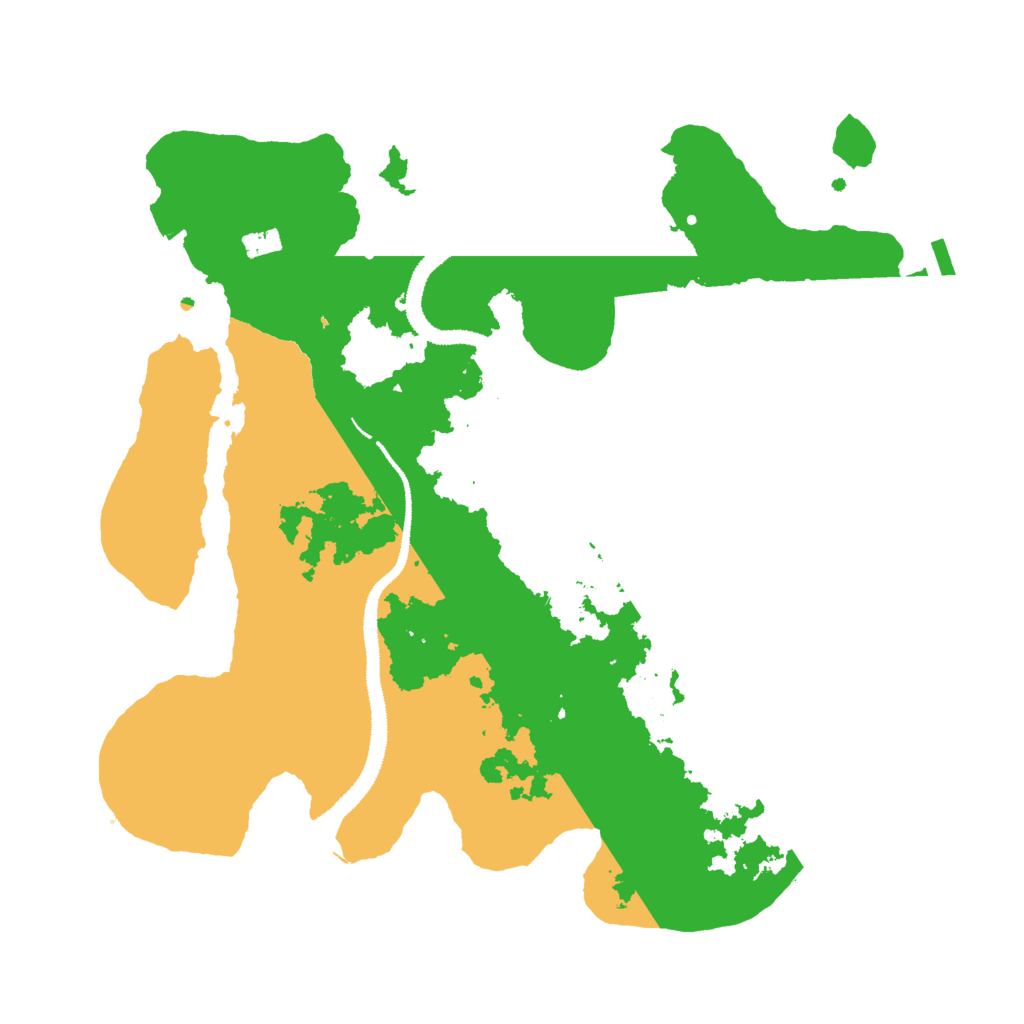 Biome Rust Map: Procedural Map, Size: 3000, Seed: 11423