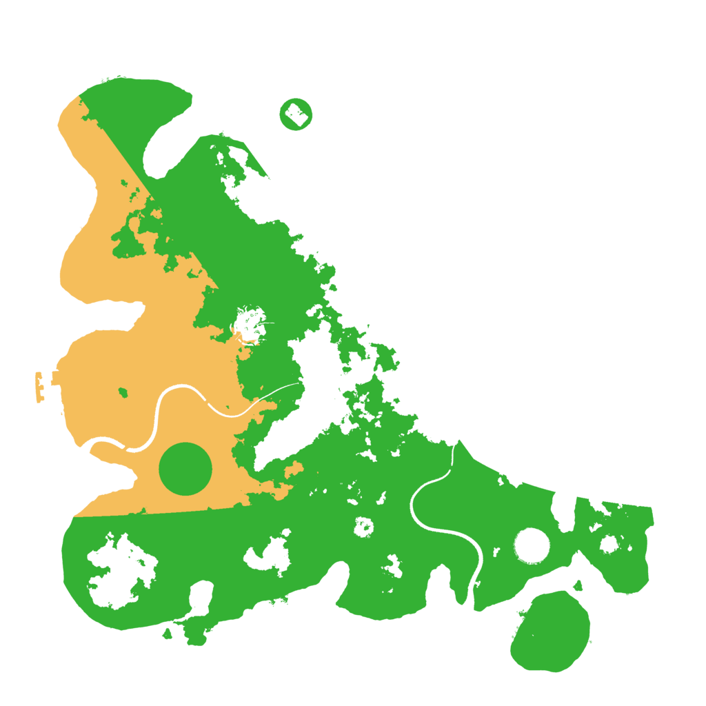 Biome Rust Map: Procedural Map, Size: 3500, Seed: 601962990