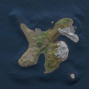 Thumbnail Rust Map: Procedural Map, Size: 1800, Seed: 318619323, 5 Monuments