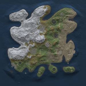 Thumbnail Rust Map: Procedural Map, Size: 3000, Seed: 1783788828, 11 Monuments