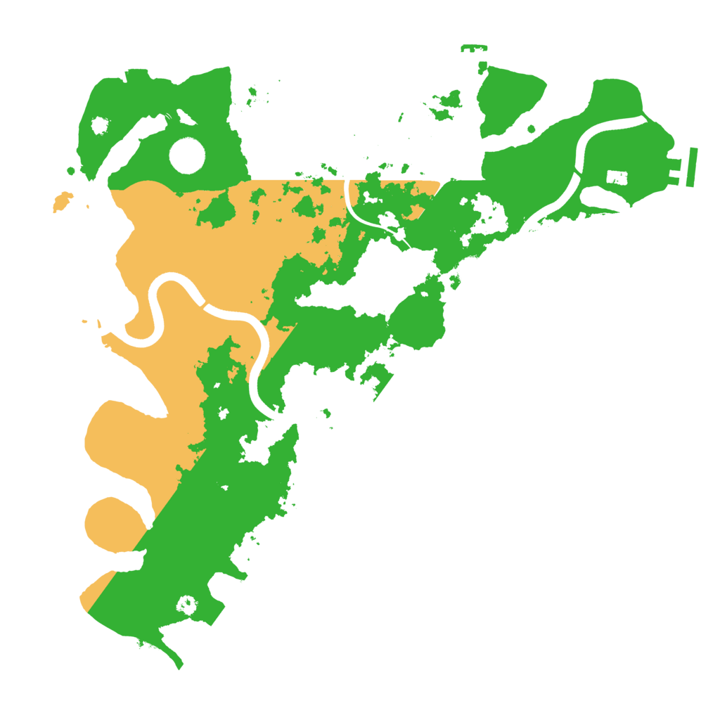 Biome Rust Map: Procedural Map, Size: 3700, Seed: 851771