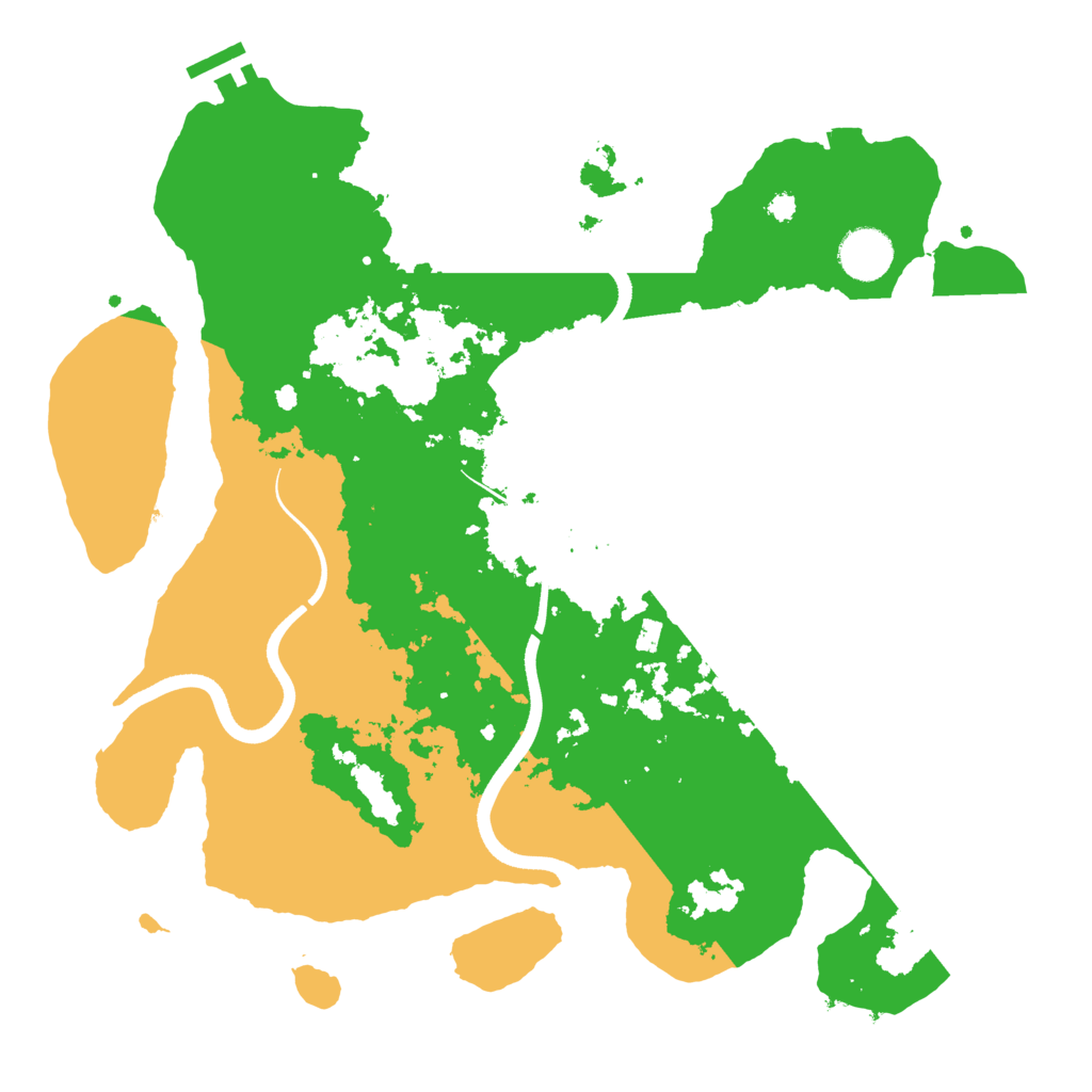 Biome Rust Map: Procedural Map, Size: 3600, Seed: 783457