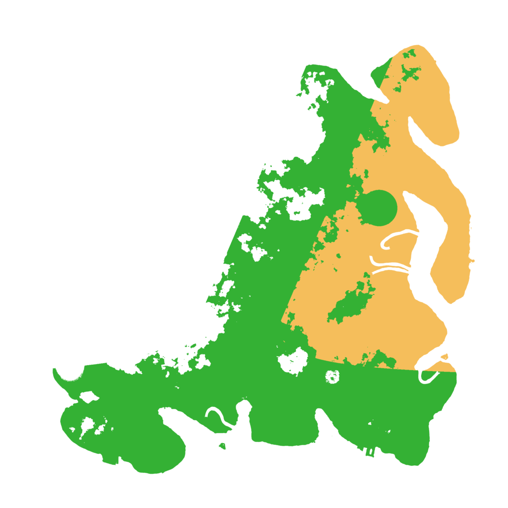 Biome Rust Map: Procedural Map, Size: 3700, Seed: 761428