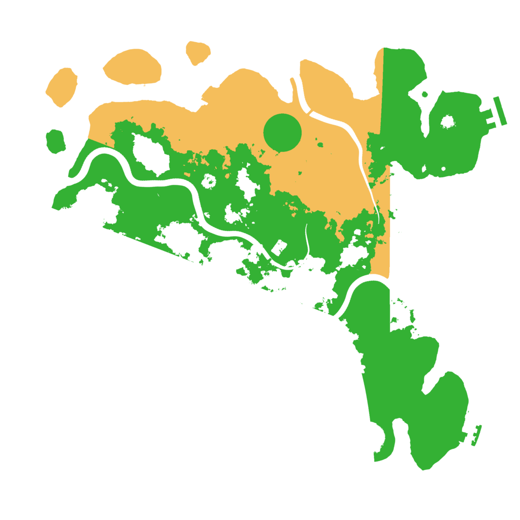 Biome Rust Map: Procedural Map, Size: 3600, Seed: 29148617
