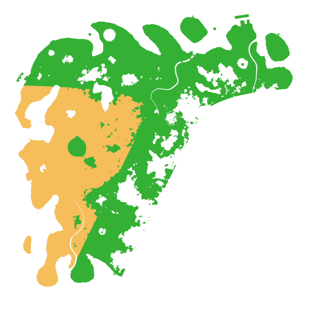 Biome Rust Map: Procedural Map, Size: 4600, Seed: 207659227