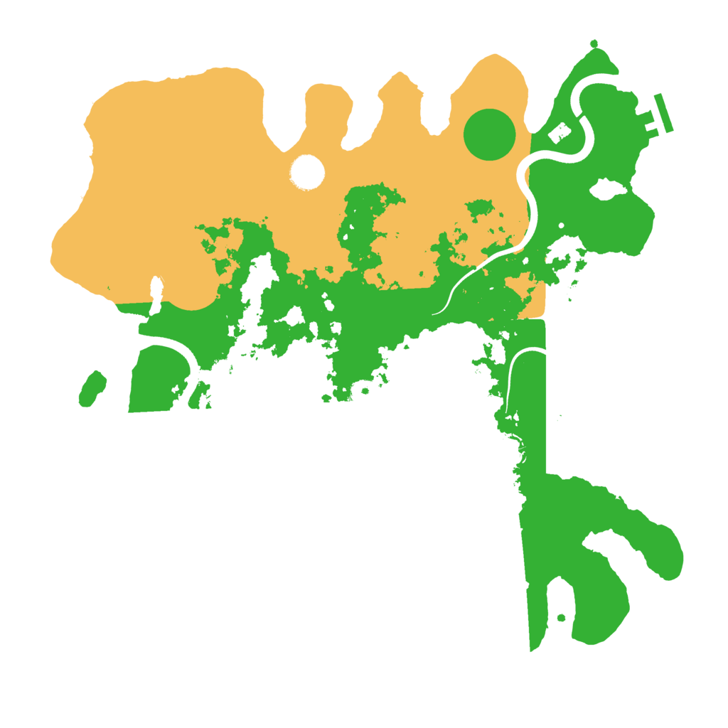 Biome Rust Map: Procedural Map, Size: 3700, Seed: 473672