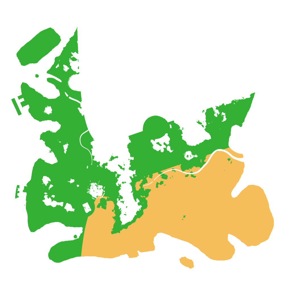 Biome Rust Map: Procedural Map, Size: 3300, Seed: 2066714839