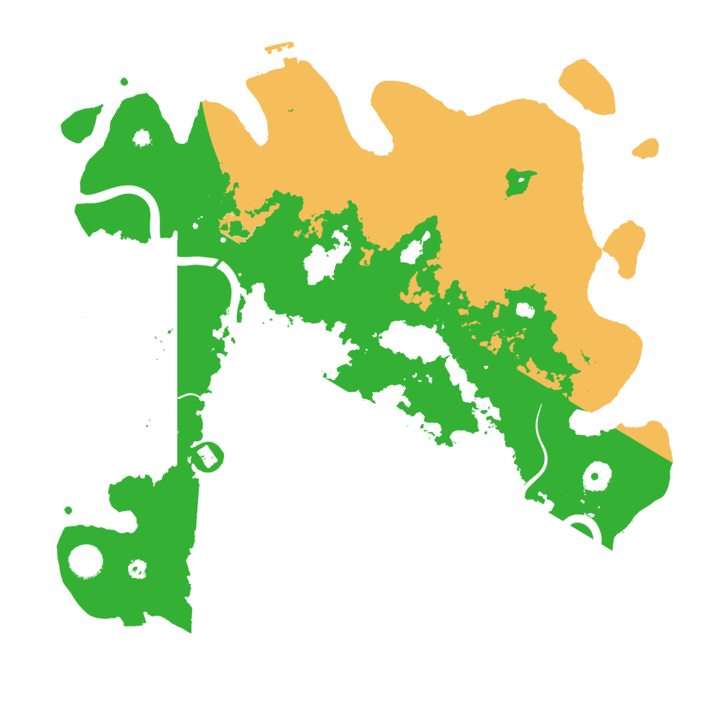 Biome Rust Map: Procedural Map, Size: 3700, Seed: 45920756