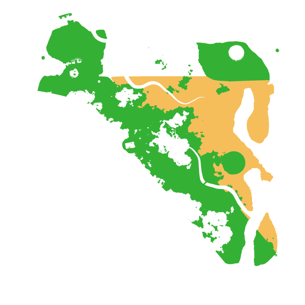 Biome Rust Map: Procedural Map, Size: 3500, Seed: 35036323