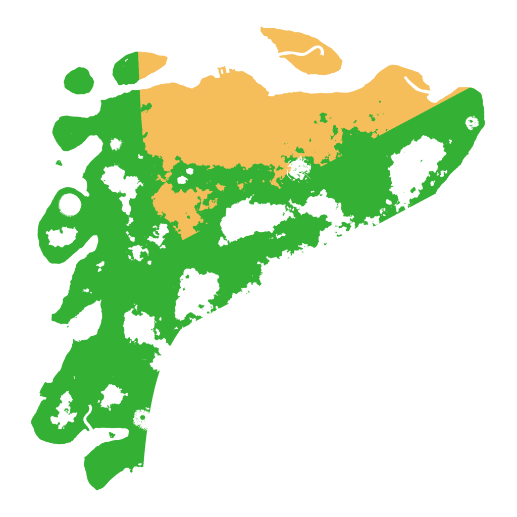 Biome Rust Map: Procedural Map, Size: 4100, Seed: 13770875