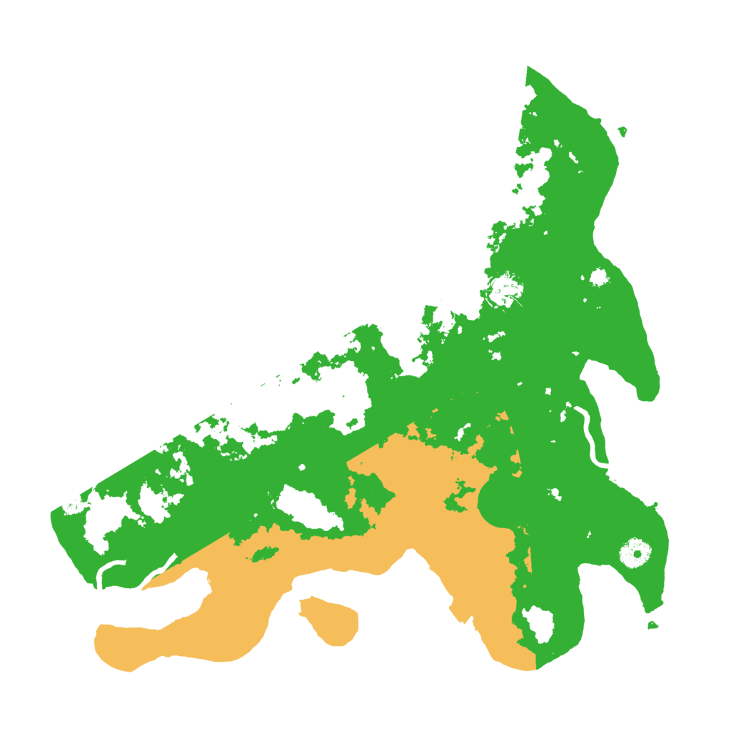 Biome Rust Map: Procedural Map, Size: 3700, Seed: 898354