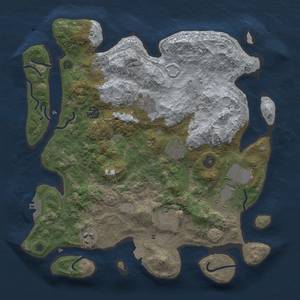 Thumbnail Rust Map: Procedural Map, Size: 3500, Seed: 1750081293, 14 Monuments