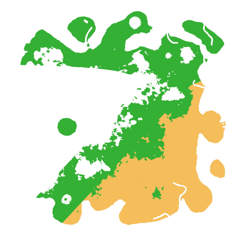 Biome Rust Map: Procedural Map, Size: 3700, Seed: 550922