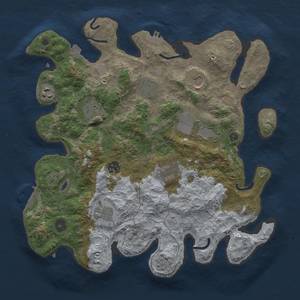 Thumbnail Rust Map: Procedural Map, Size: 3600, Seed: 20903, 17 Monuments