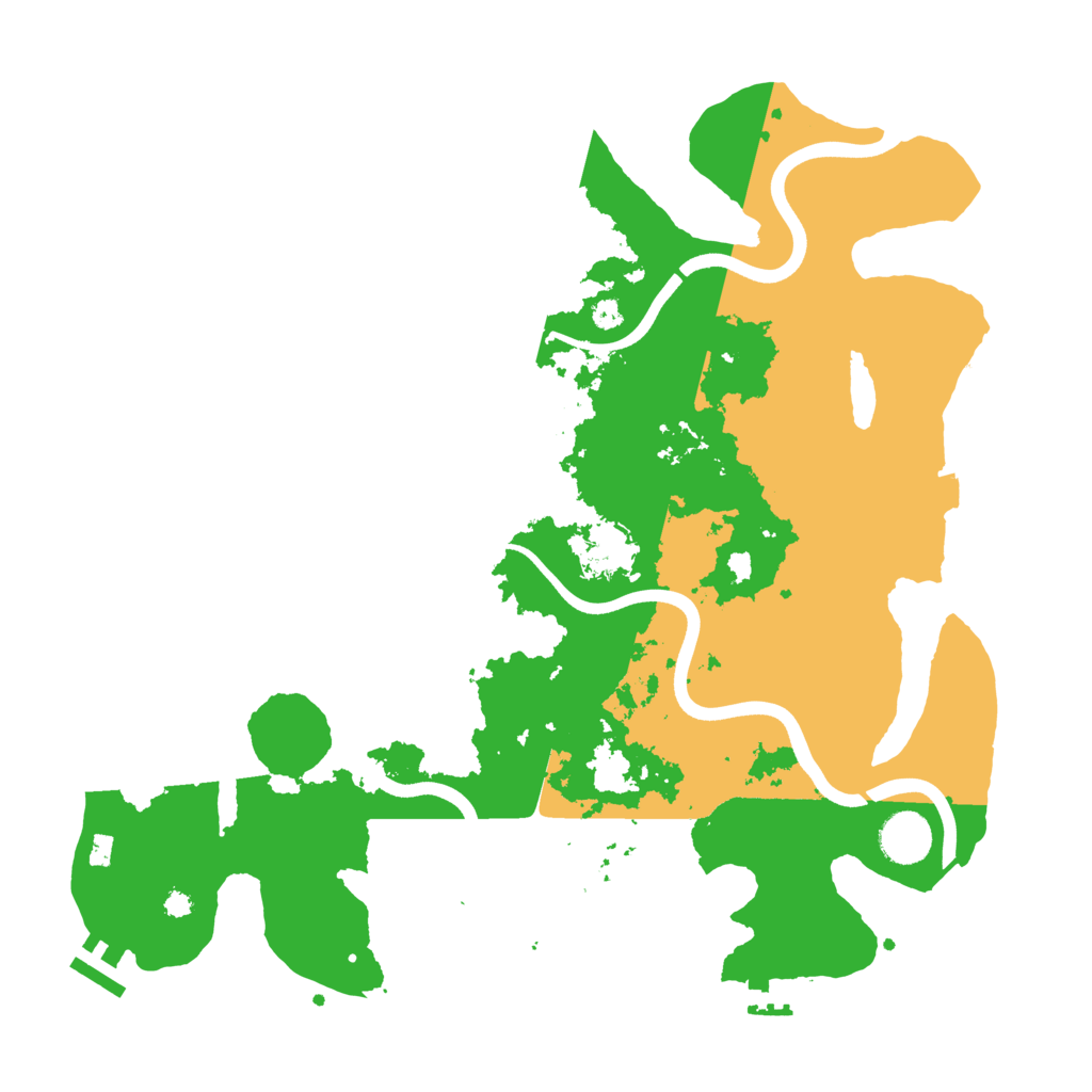 Biome Rust Map: Procedural Map, Size: 3700, Seed: 798478