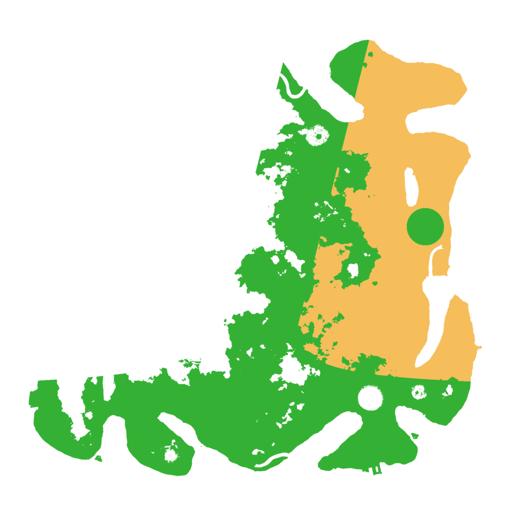 Biome Rust Map: Procedural Map, Size: 3700, Seed: 798478