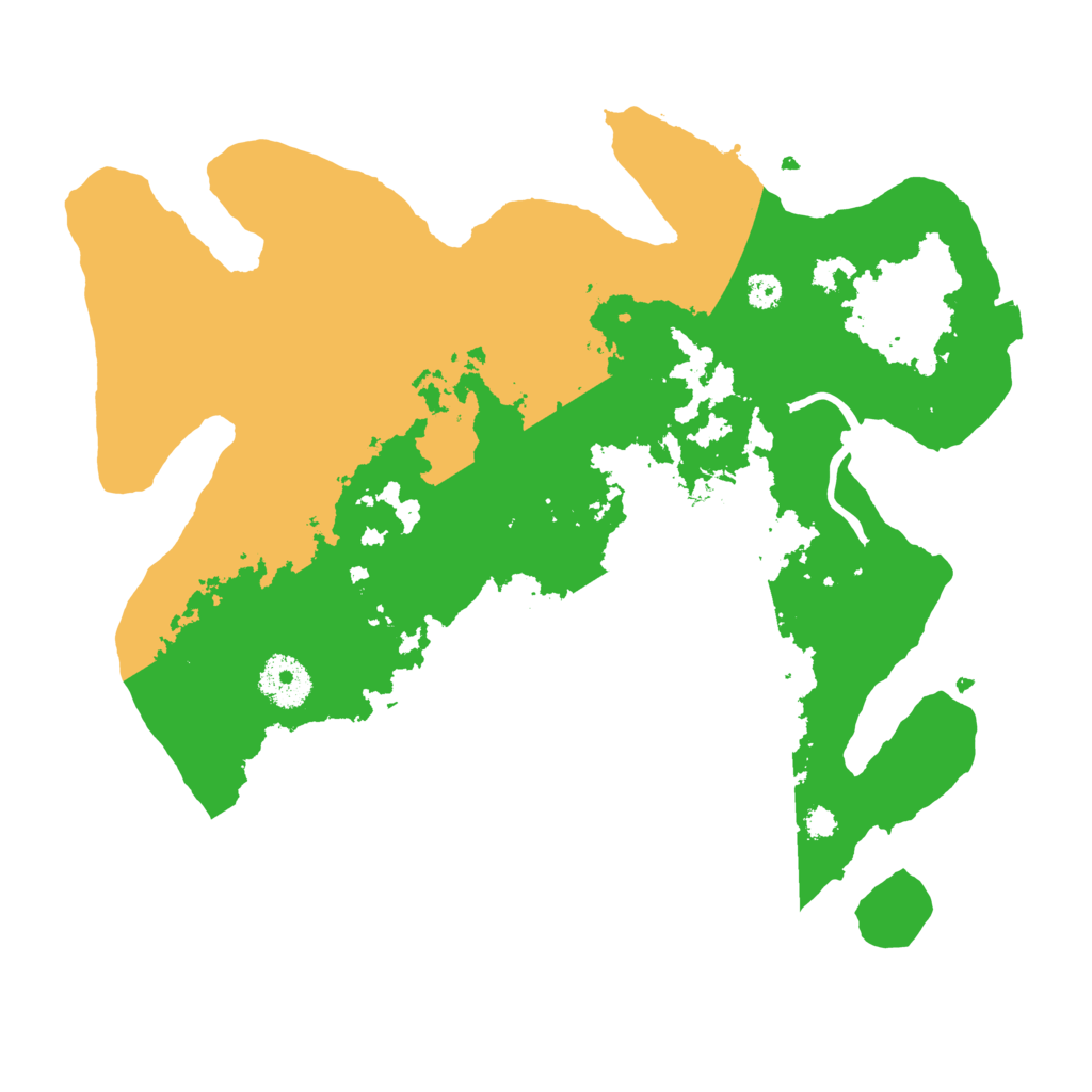 Biome Rust Map: Procedural Map, Size: 3200, Seed: 56