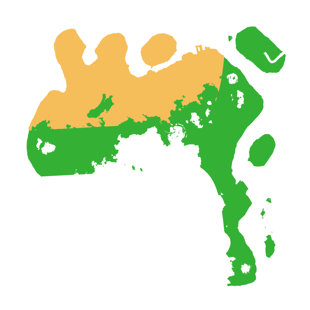 Biome Rust Map: Procedural Map, Size: 3000, Seed: 9686