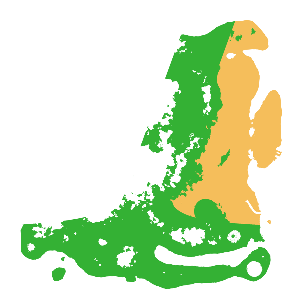 Biome Rust Map: Procedural Map, Size: 3700, Seed: 204244