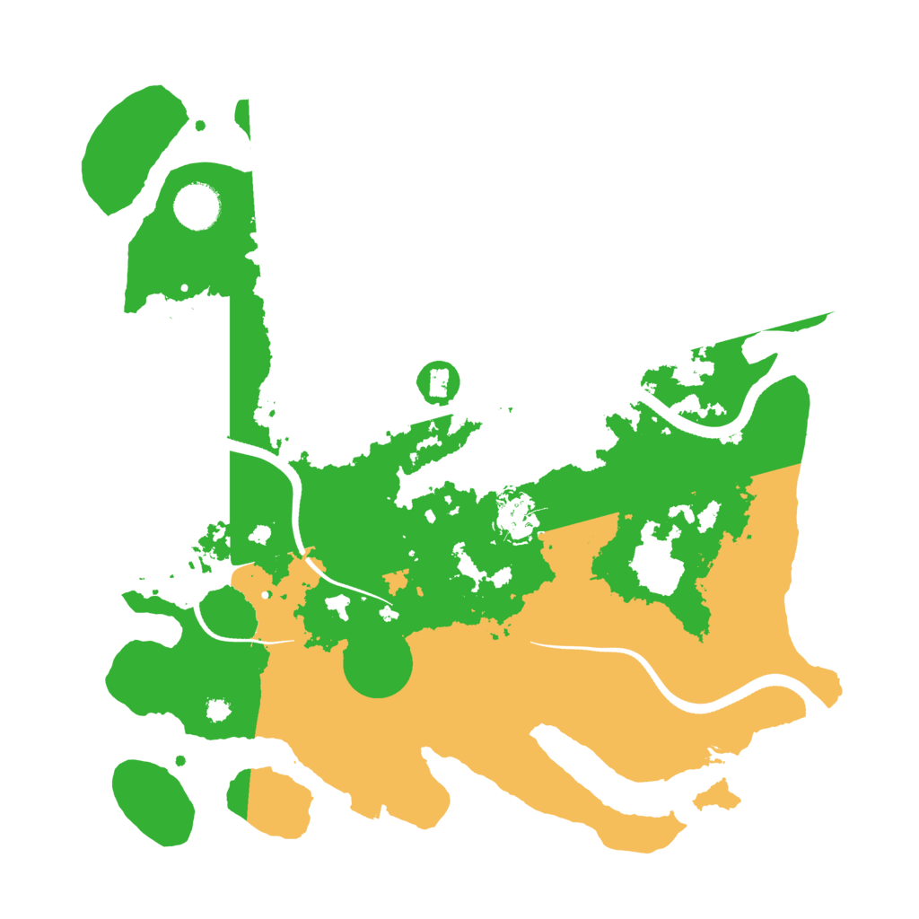 Biome Rust Map: Procedural Map, Size: 3500, Seed: 135315789