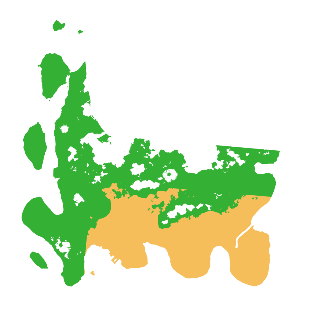 Biome Rust Map: Procedural Map, Size: 3500, Seed: 49846