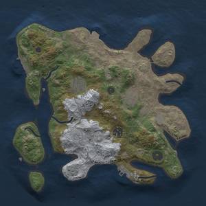Thumbnail Rust Map: Procedural Map, Size: 3000, Seed: 149320031, 12 Monuments