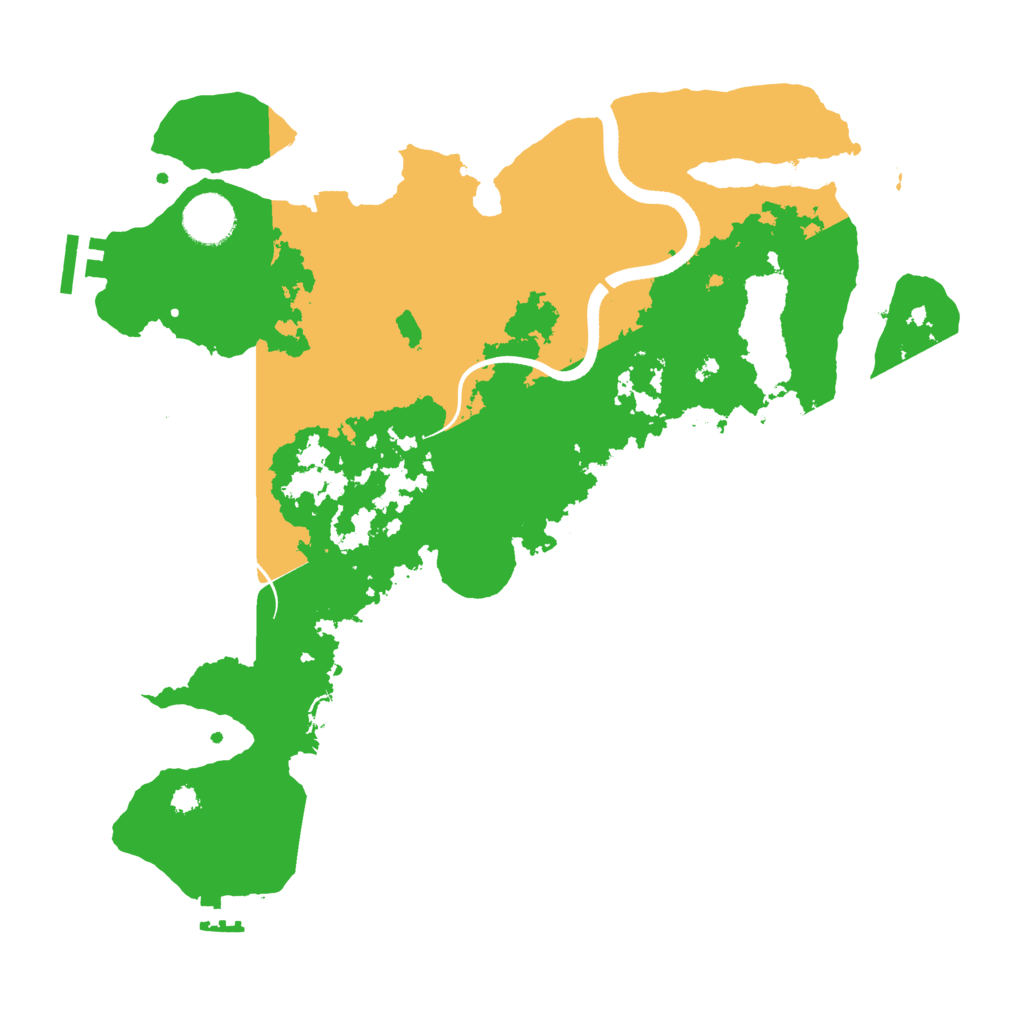 Biome Rust Map: Procedural Map, Size: 3500, Seed: 78661