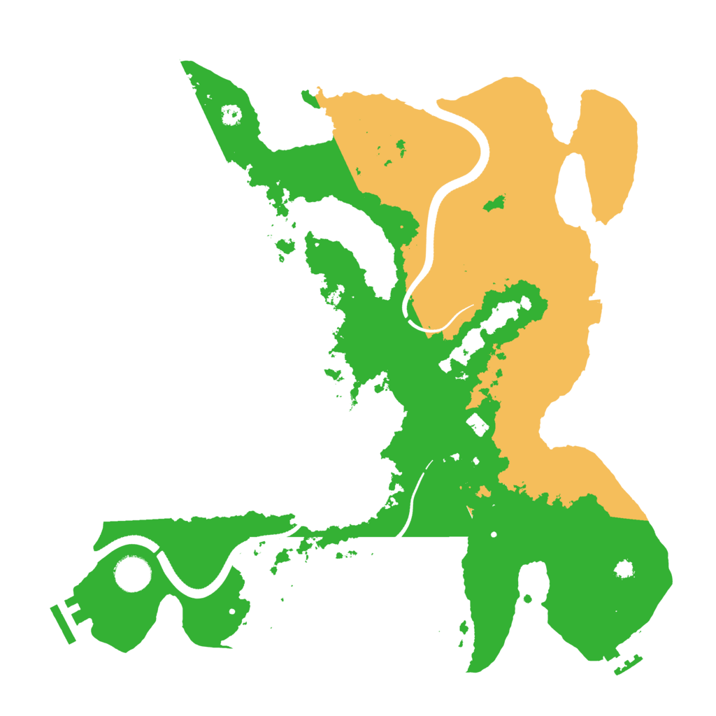 Biome Rust Map: Procedural Map, Size: 3500, Seed: 240920