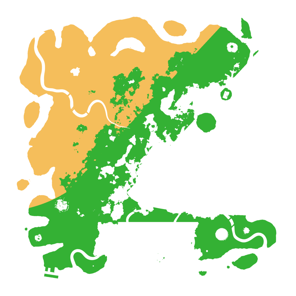 Biome Rust Map: Procedural Map, Size: 4250, Seed: 1236125595