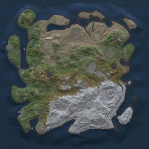 Thumbnail Rust Map: Procedural Map, Size: 3600, Seed: 7331, 17 Monuments