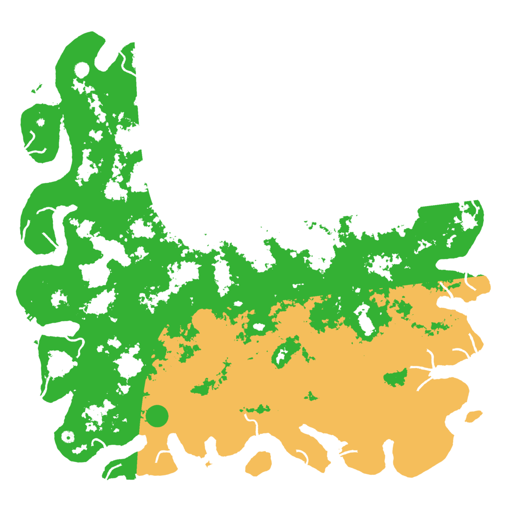 Biome Rust Map: Procedural Map, Size: 6000, Seed: 1395494117