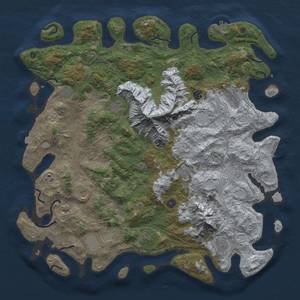 Thumbnail Rust Map: Procedural Map, Size: 5000, Seed: 1866235148, 19 Monuments