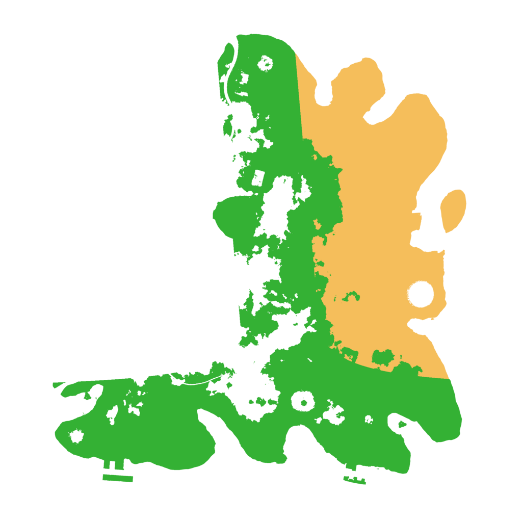 Biome Rust Map: Procedural Map, Size: 3500, Seed: 2021134408