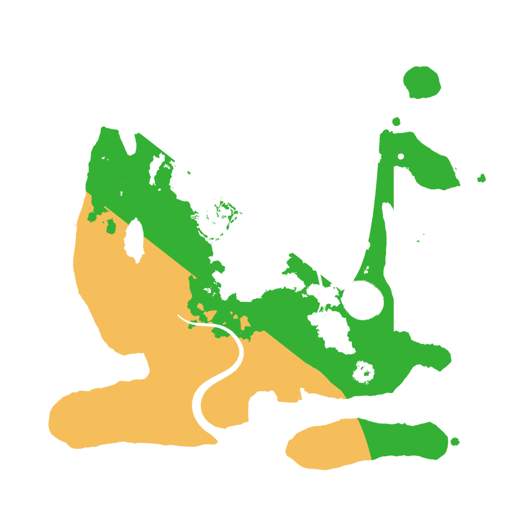 Biome Rust Map: Procedural Map, Size: 2500, Seed: 267584262